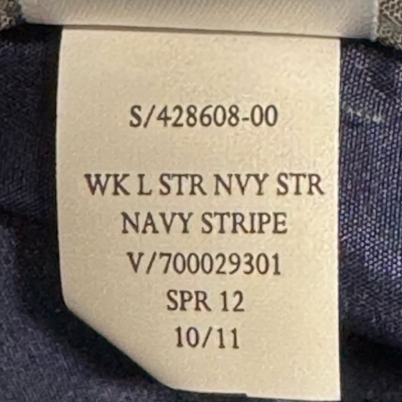 Banana Republic Logan Fit Pants Wool Blend Size 12 NWT Straight Leg‎ Pin Striped - Picture 12 of 12